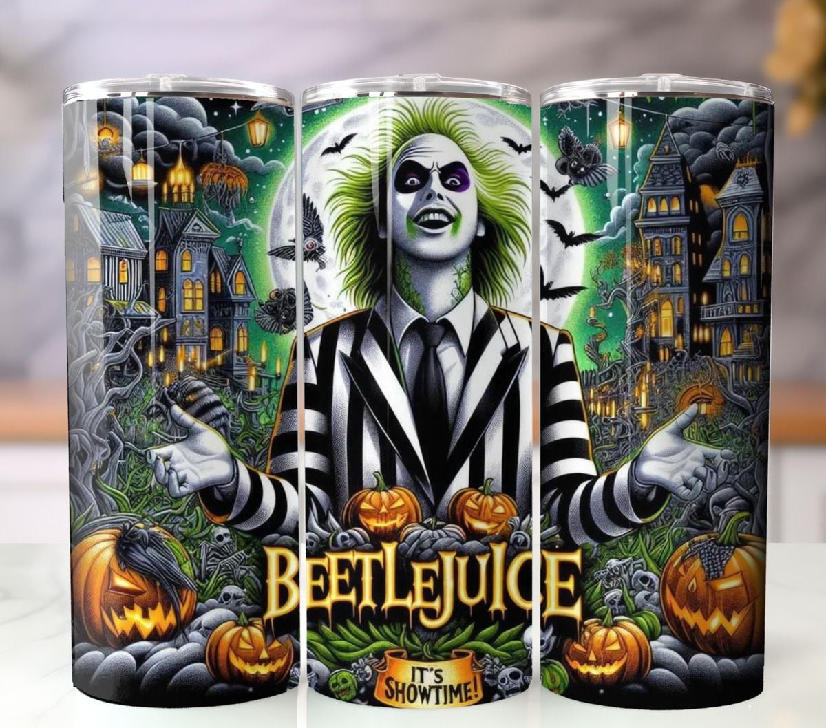 Beetlejuice Tumblers 20 oz