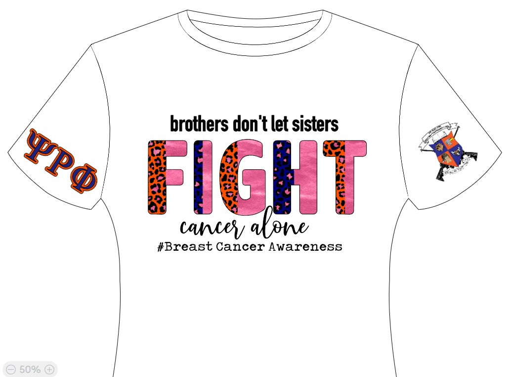 Psi Rho Chi/Phi/Husband Breast Cancer Shirt