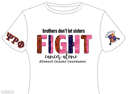 Psi Rho Chi/Phi/Husband Breast Cancer Shirt