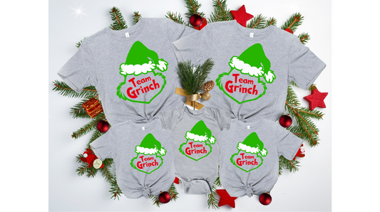 Team Grinch Family Shirts