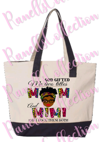 Two Titles Mom/Mimi Tote