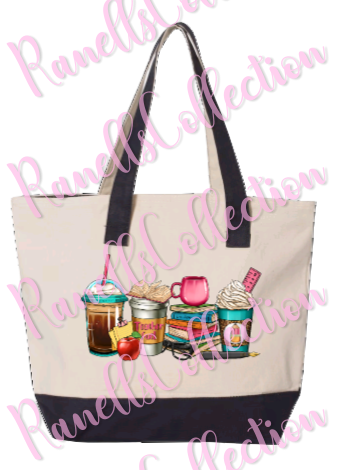 Teacher and Coffee Tote