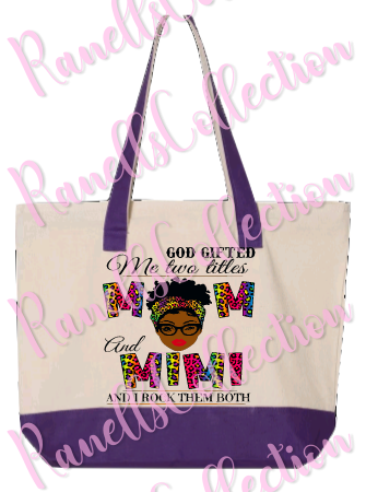 Two Titles Mom/Mimi Tote